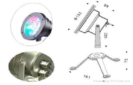 RGB LED Underwater Lights/9W LED Underwater Spotlight(JP-95593) 2