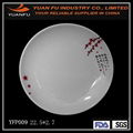 melamine cheap white dinner plates for restaurant