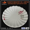 New design melamine flower shape unique dinner plates