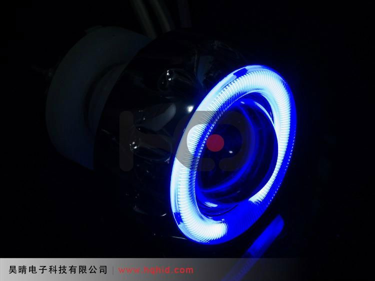 2.0 inch motorcycle Bi-xenon projector lens light with Angel eyes ABC