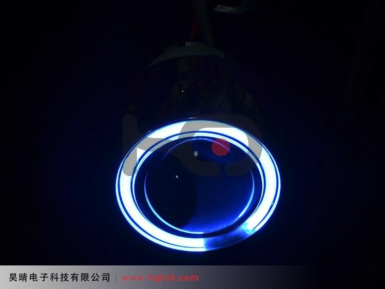 2.5 inch motorcycle Bi-xenon projector lens light with Angel eyes ABL 1