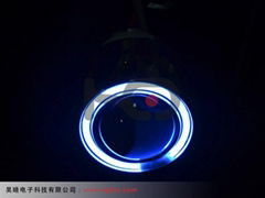 2.5 inch motorcycle Bi-xenon projector lens light with Angel eyes ABL