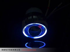 2.5 inch motorcycle Bi-xenon projector lens light with Angel eyes ABE