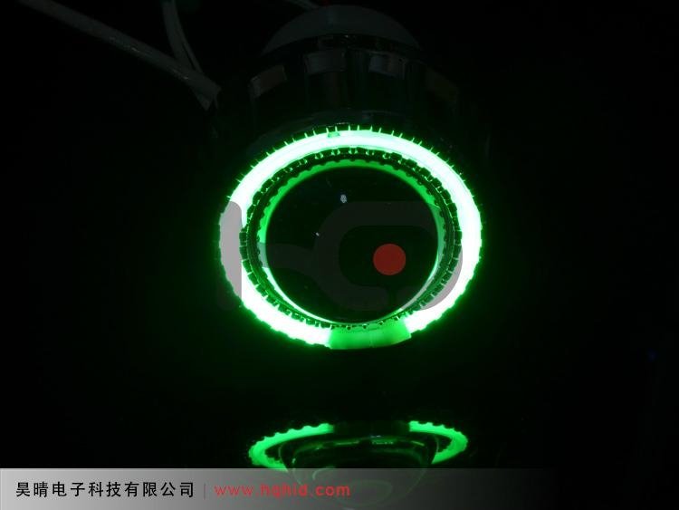 2.5 inch motorcycle Bi-xenon projector lens light with Angel eyes ABG