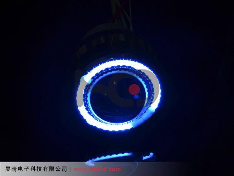 2.5 inch motorcycle Bi-xenon projector lens light with Angel eyes ABG 2