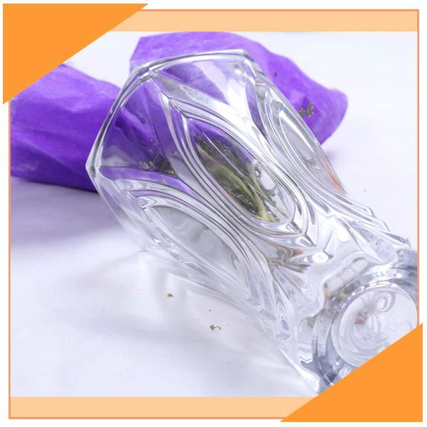 Classic Flower Clear Glass Vase  2