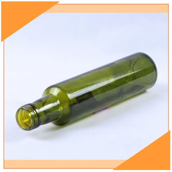 250ml Green Olive Oil Glass Bottle  2