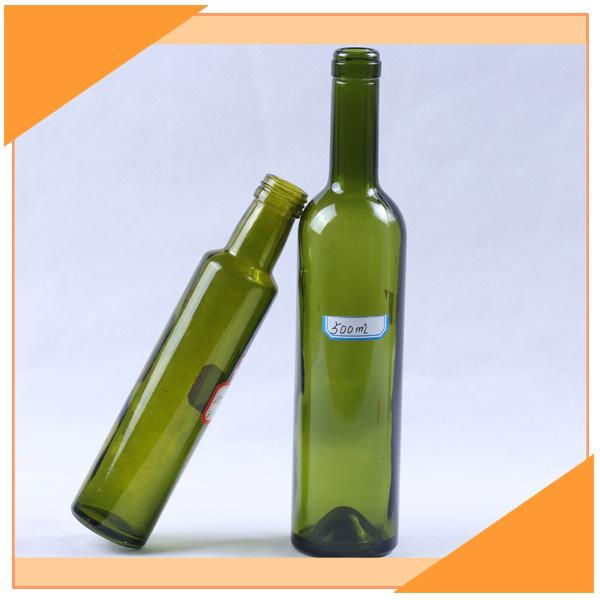 250ml Green Olive Oil Glass Bottle 