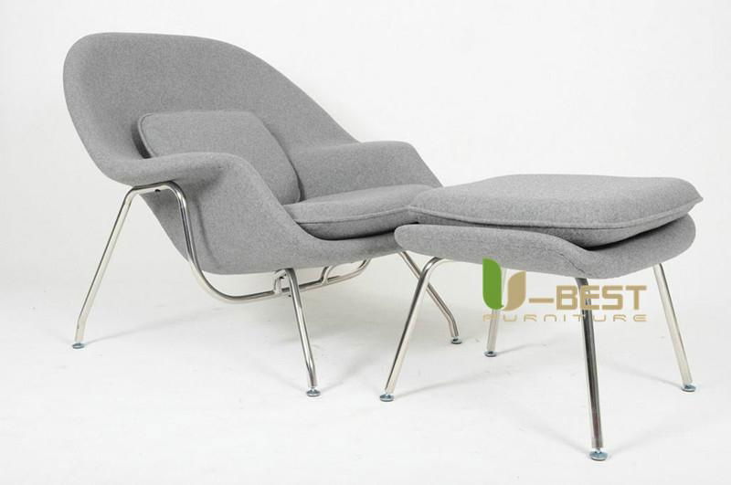 Eero Saarinen Womb Chair and Ottoman 2