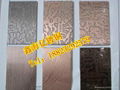 Electroplating stainless steel the red bronze etching plate factory direct 1