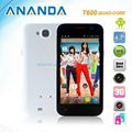 4.7inch MTK6589 Quad Core Android 4.1 WCDMA/GSM 3G Dual SIM Mobile Phone T600  3