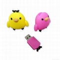 customized PVC usb flash drive business 2