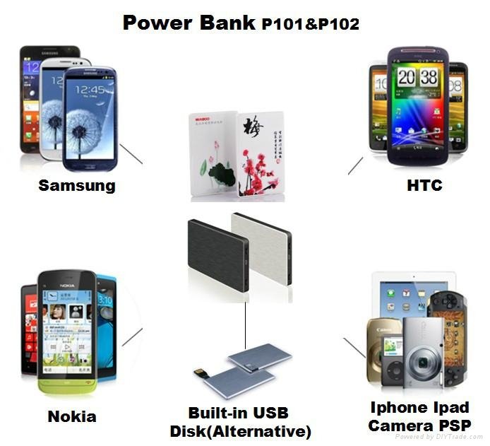 Hot selling power bank for mobile phone Batteries charge 4