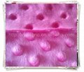 100% polyester fabric/new design of minky dots velboa/super soft velboa 2
