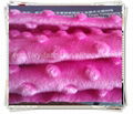 100% polyester fabric/new design of minky dots velboa/super soft velboa 3