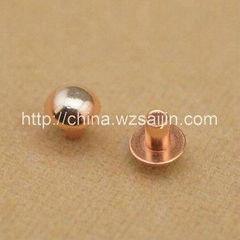 High Quality sphere type AgCdO/Cu Bi-metal Rivets 