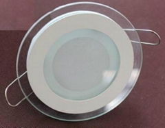 LED glass round panel light