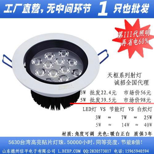 led面板灯12w 3