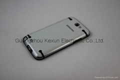 clear fluorescent TPU+PC case for Samsung Note 2