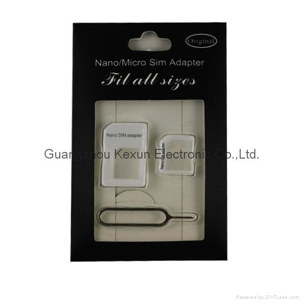 2 In 1 Multifunction Nano Sim Card Adapter For iphone 5