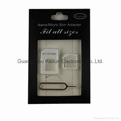 2 In 1 Multifunction Nano Sim Card Adapter For iphone 5