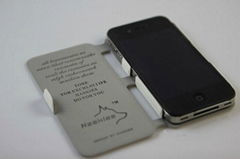 stylish leather flip case for iphone 4