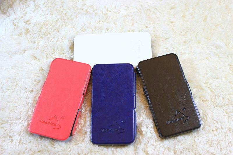 stylish leather flip case for iphone 4/4s 2