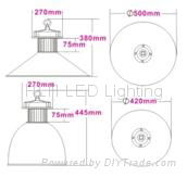  30W 50W outdoor LED High bay Light Bridgelux 3 years Warranty Meanwell Driver 2