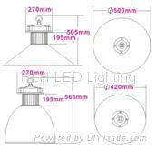 High power Bridgelux 80W 100W 120W LED High bay Light, outdoor spot light lamp 4