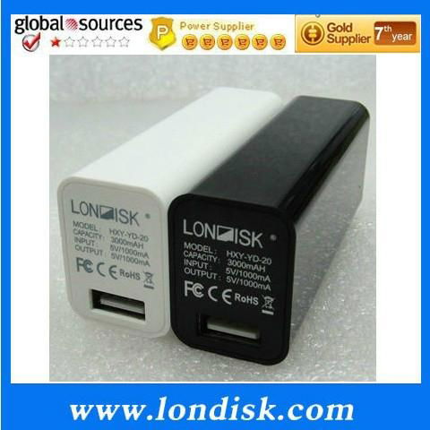 Popular USB Power Bank / 3000mAh portable 5W Cube Charger 4