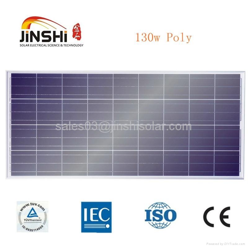 Poly 130w solar cell panel