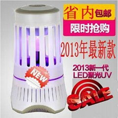  LED家用電子靜音吸入式智能滅蚊燈