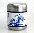 Ceramic tea caddy - ceramic stainless steel mosaic innovative technology high-en 2