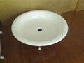 round design enamel cast iron shower