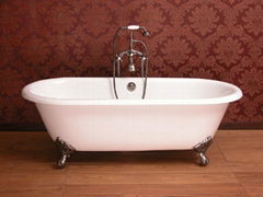 classic cast iron clawfoot double ended bathtub NH-1001