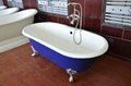 classic cast iron clawfoot double ended bathtub NH-1001 3