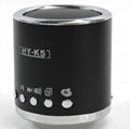 Round Shape  Mini Speaker with TF card and USB flash disk 1