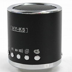 Round Shape  Mini Speaker with TF card and USB flash disk