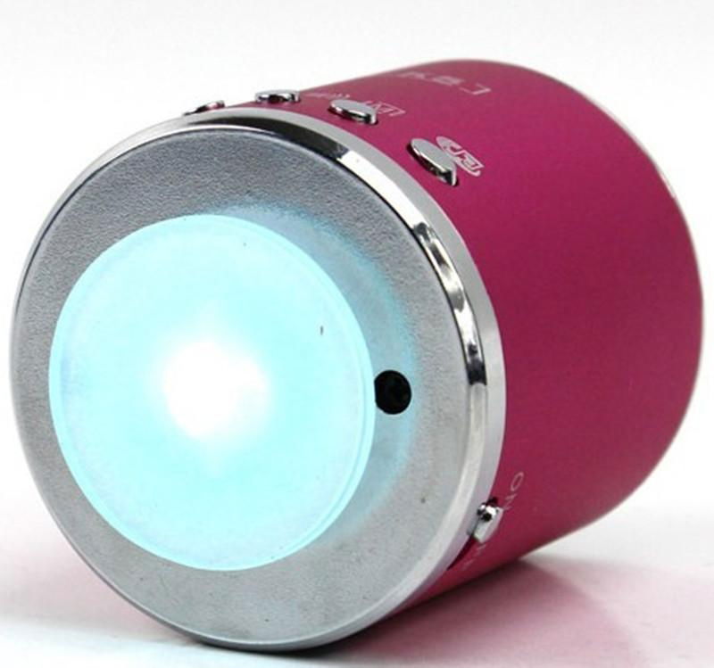 Round Shape  Mini Speaker with TF card and USB flash disk 3