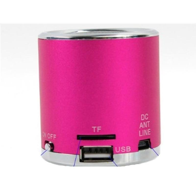 Round Shape  Mini Speaker with TF card and USB flash disk 4