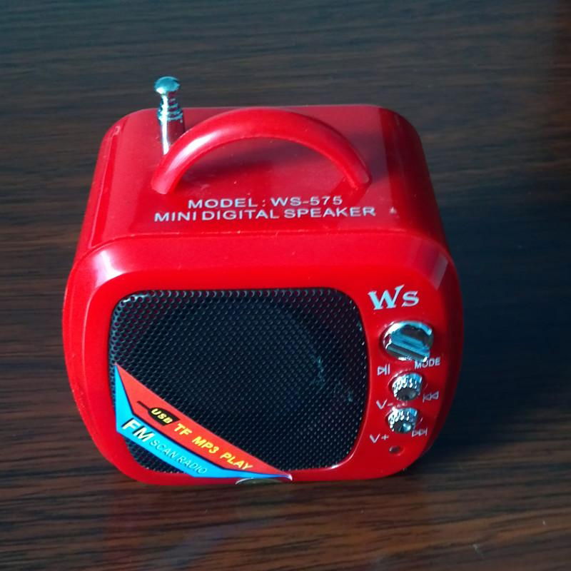 2013 Hot Sale New Multi Function Portable Mini Speaker with FM radio WS-575