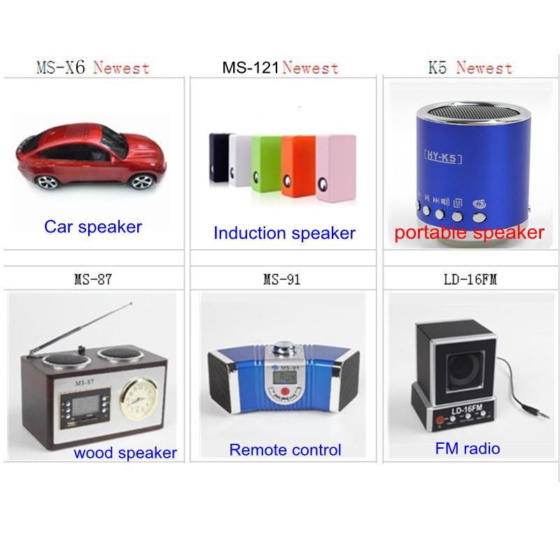 2013 Hot Sale New Multi Function Portable Mini Speaker with FM radio WS-575 5