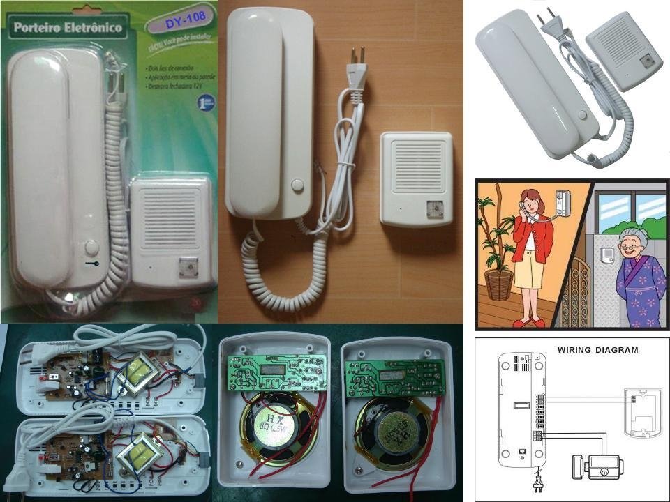 Wire Intercom system doorbell/ home automation door intercom 5