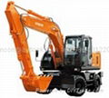 Used Wheel/Hydraulic Excavator, Hitachi100-1W 3