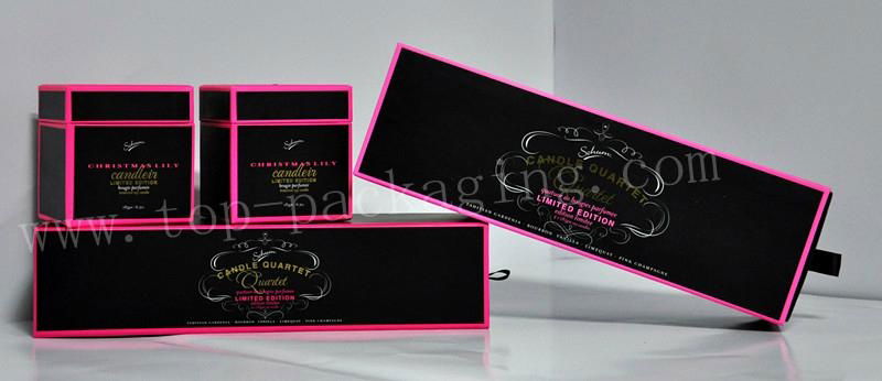 Pink Fluorescence Candle Cosmetic Box
