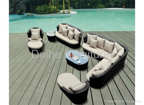 outdoor wicker rattan furniture with low price