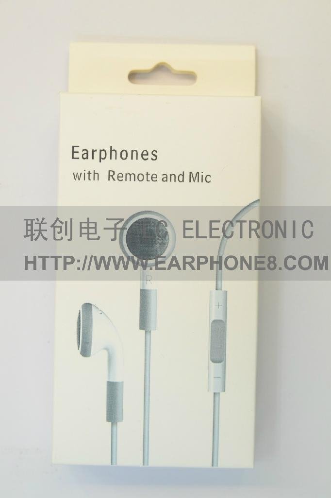 For Iphone 4s 4g 3gs Earphones with Remote and Mic Genuine Apple