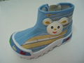 new style for children's fashion hight cut injection shoes 1