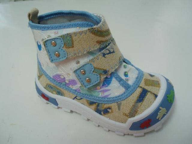 new style for children's fashion hight cut injection shoes 2