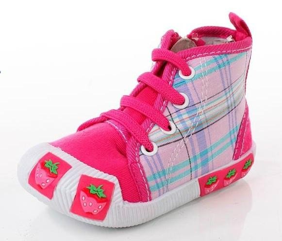 new style for children's fashion hight cut injection shoes 4